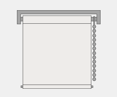 ロールスクリーン ラルク浴室（ミント）遮光【タチカワブラインド
