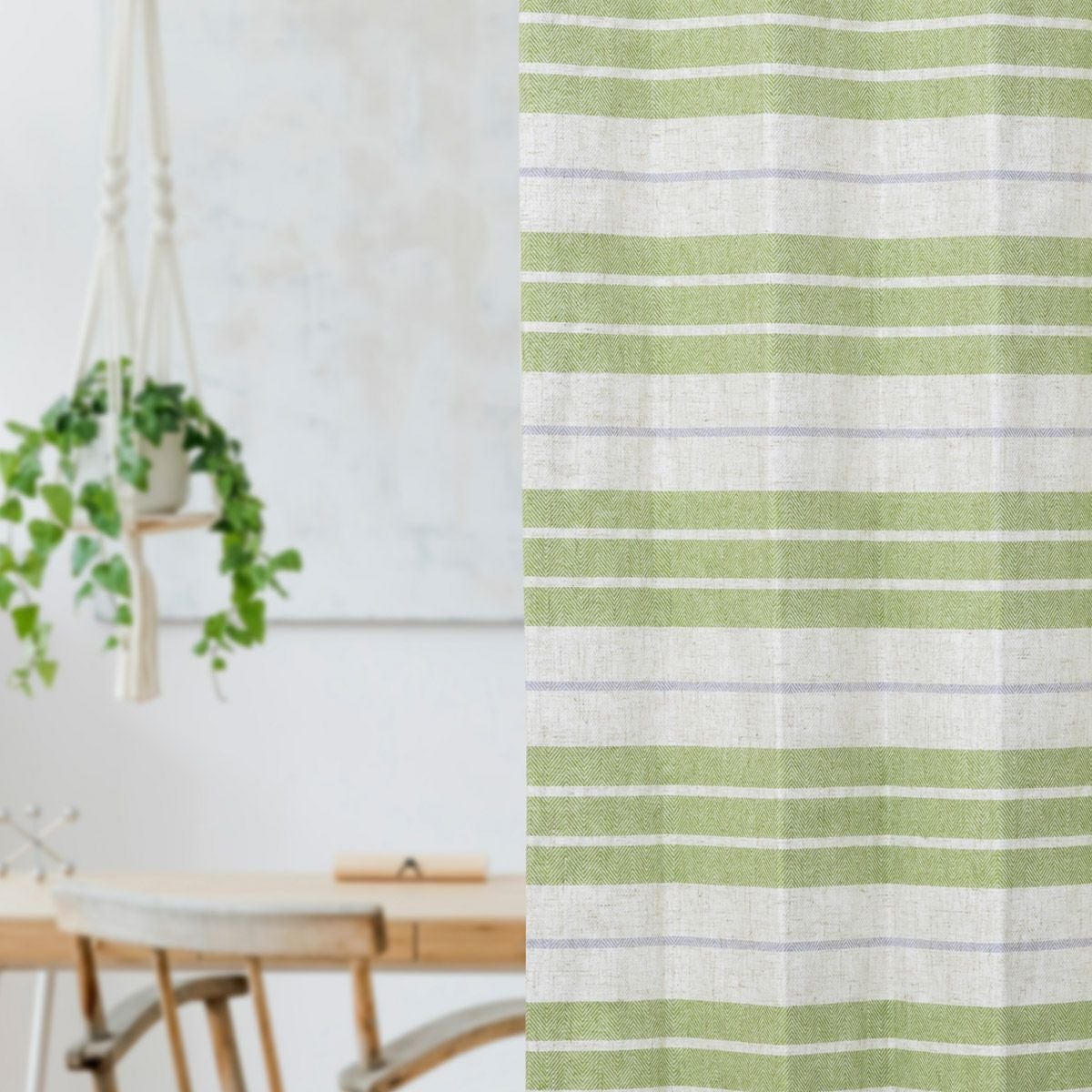 天然素材感のナチュラルカーテン