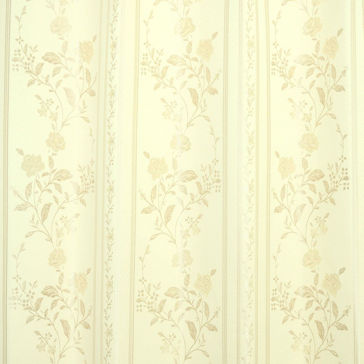 光沢のある花柄が美しい裏地付き3級遮光カーテン ソフィー（D-8001