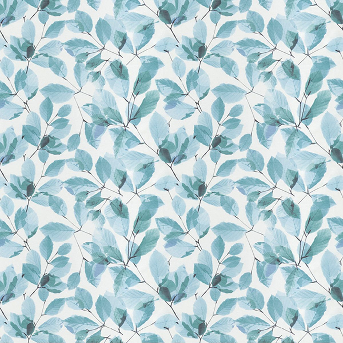 みずみずしいリーフ柄のレースカーテン ケイリー（L-1298）｜カーテン