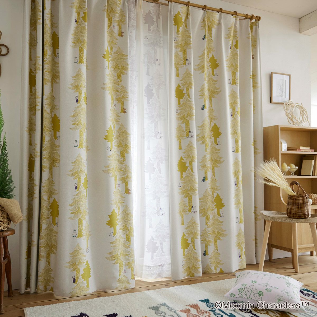 2級遮光カーテン ムーミン・プートドレープ（D-1196）｜カーテン通販