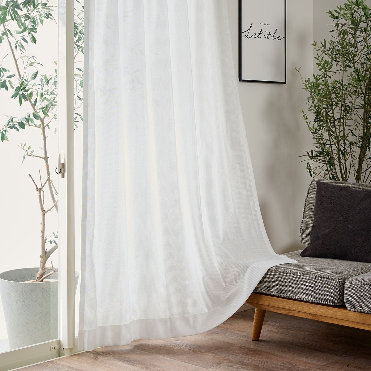 カジュアルの定番ストライプ・チェックレース｜カーテン通販専門店