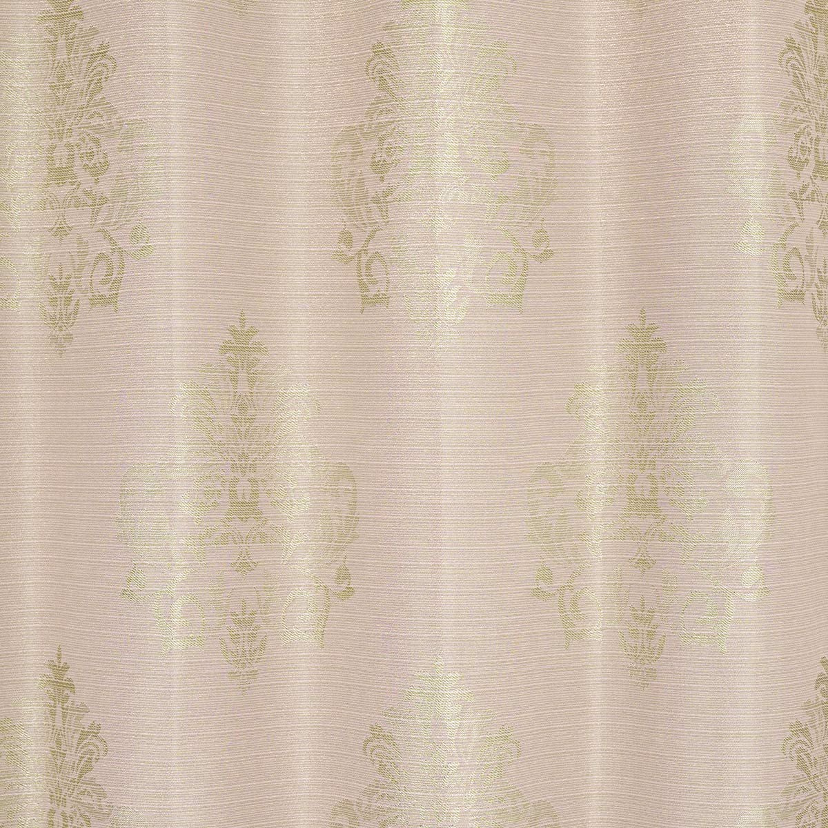 ラグジュアリーなダマスク柄のジャガード織2級遮光カーテン ロワール